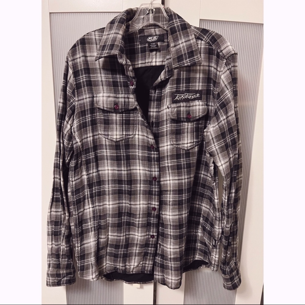 Diesel Lined Plaid Flannel Mens Size Large